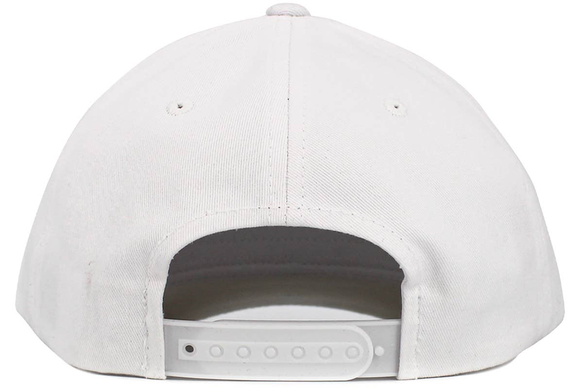 Girl Mom Snapback White Cap