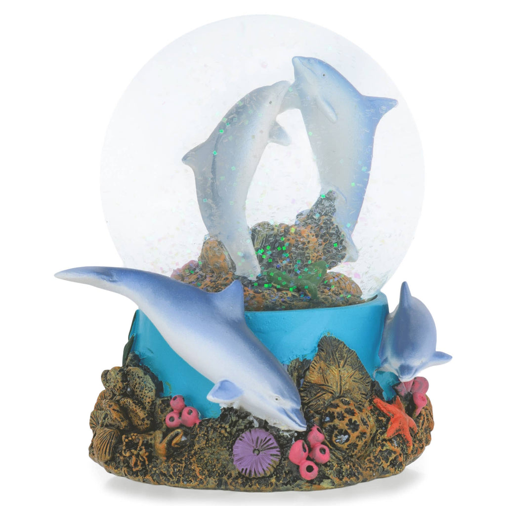 Dolphin Musical Snow Globe