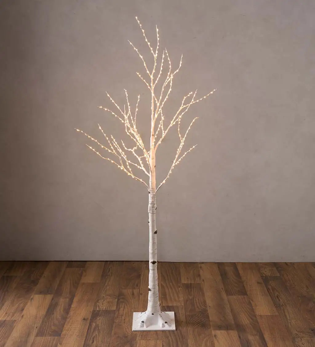 Indoor/Outdoor Lighted Birch Tree