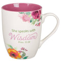 She Speaks with Wisdom Mug