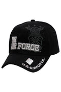 U.S. Air Force Official Licensed Baseball Cap: BLACK / ONE SIZE