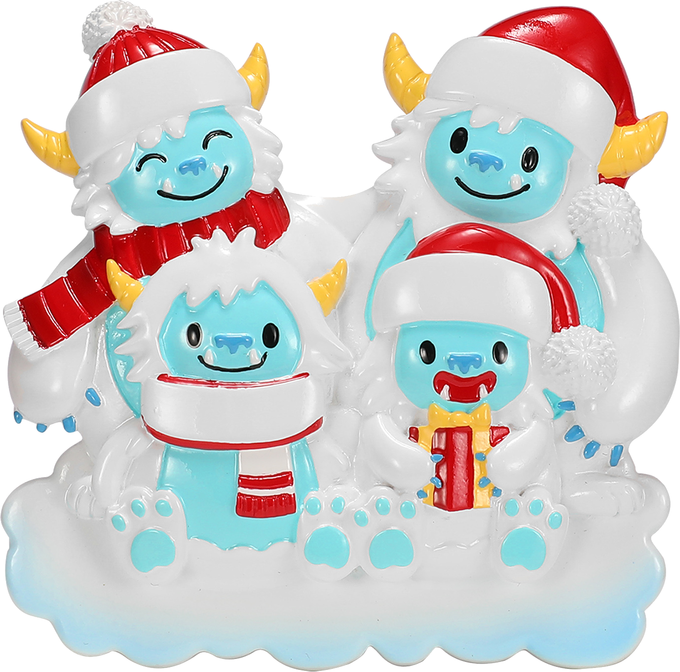 Yeti Family Personalized Ornament