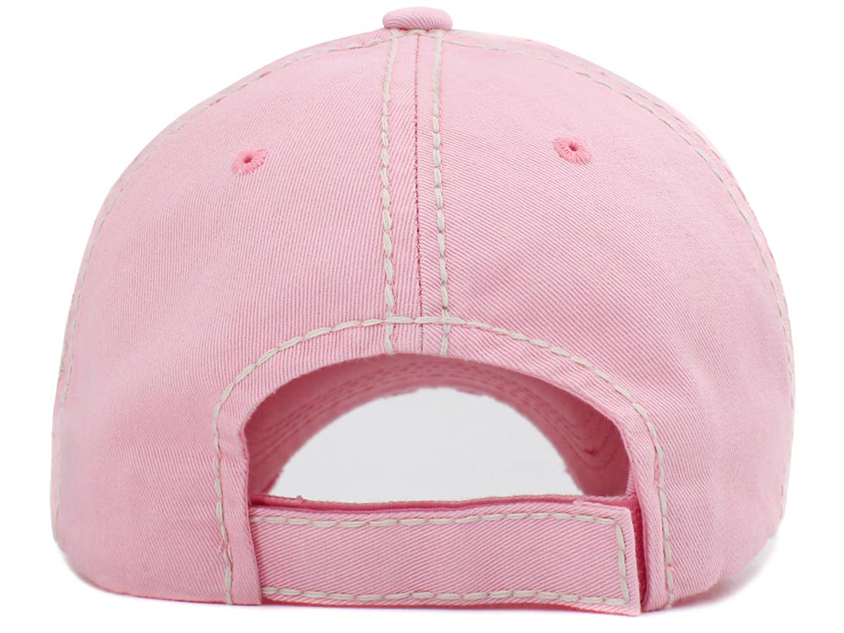 Pickleball Washed Vintage Pink Ballcap