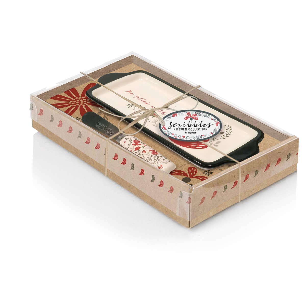 Be Filled With Joy Butter Dish & Knife Set