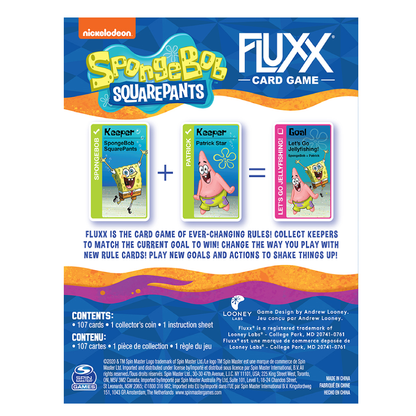 Spongebob Fluxx Card Game