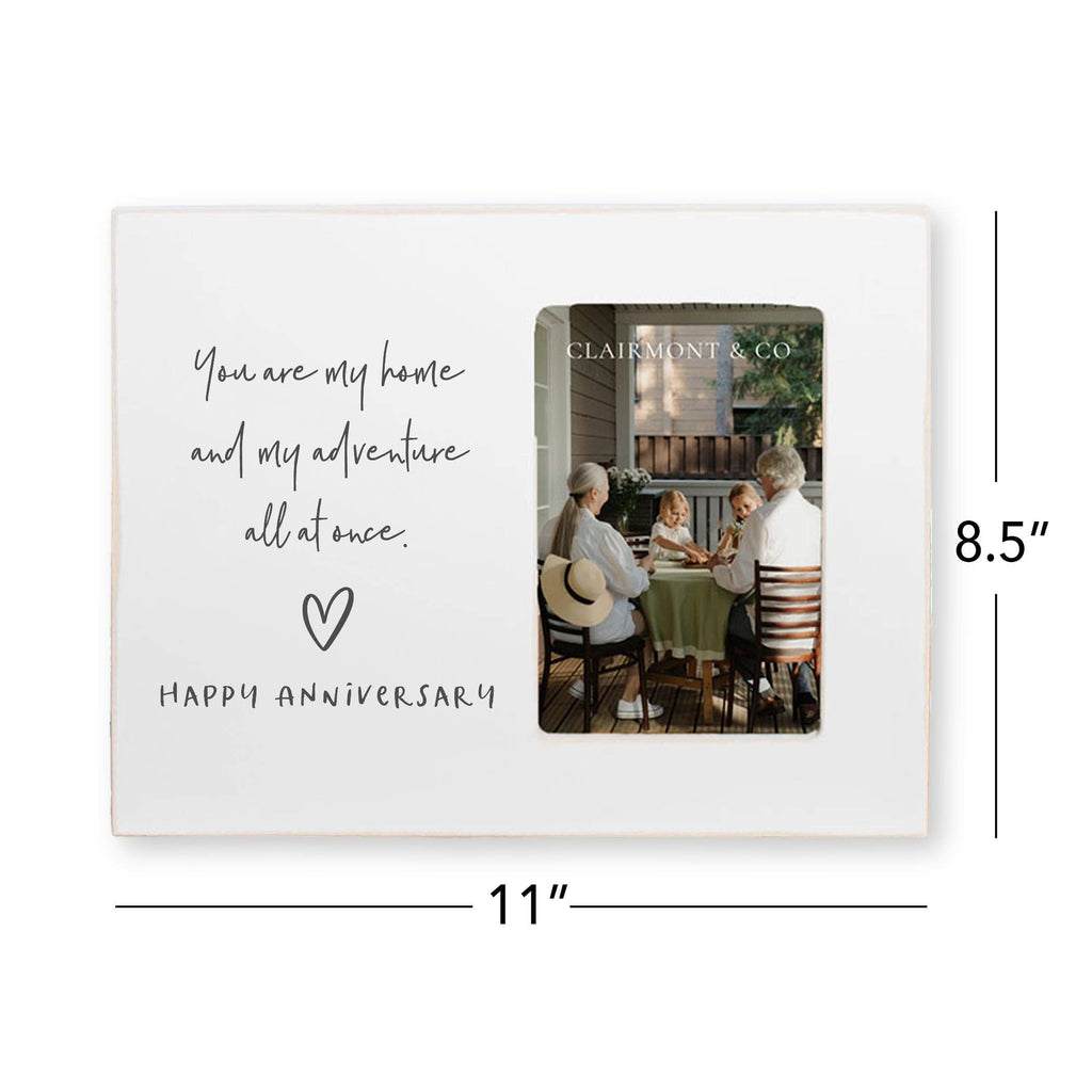 You Are My Home Anniversary Frame