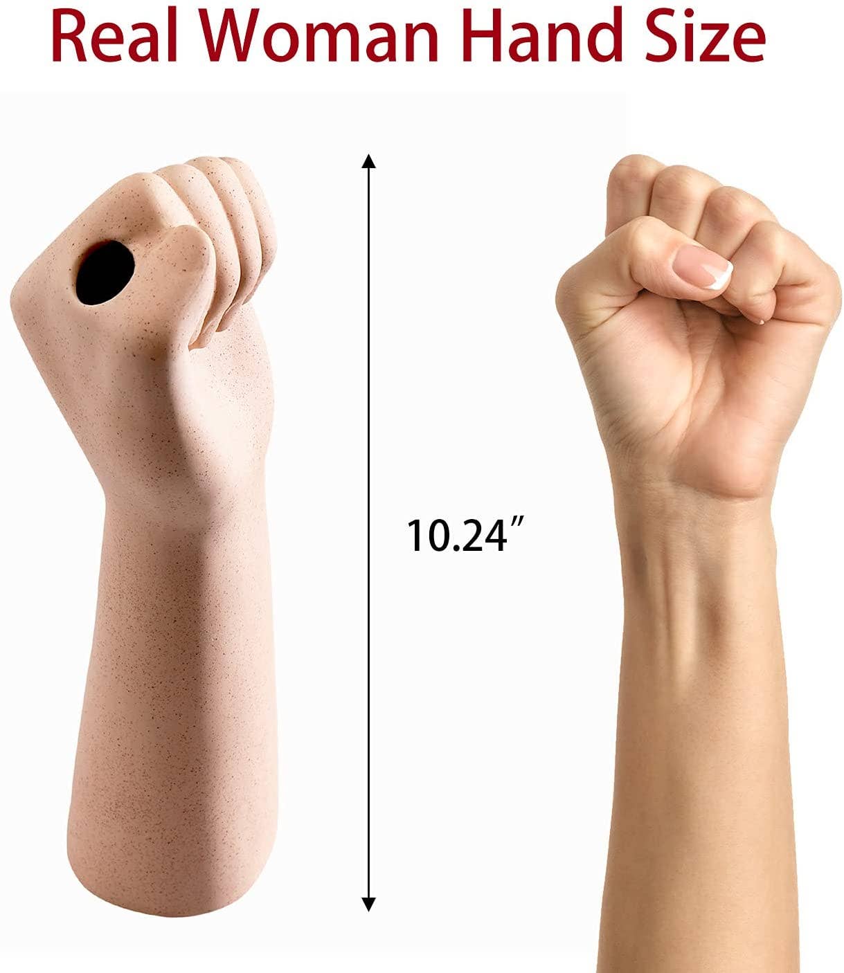 Girl Arm Power Ceramic Vase