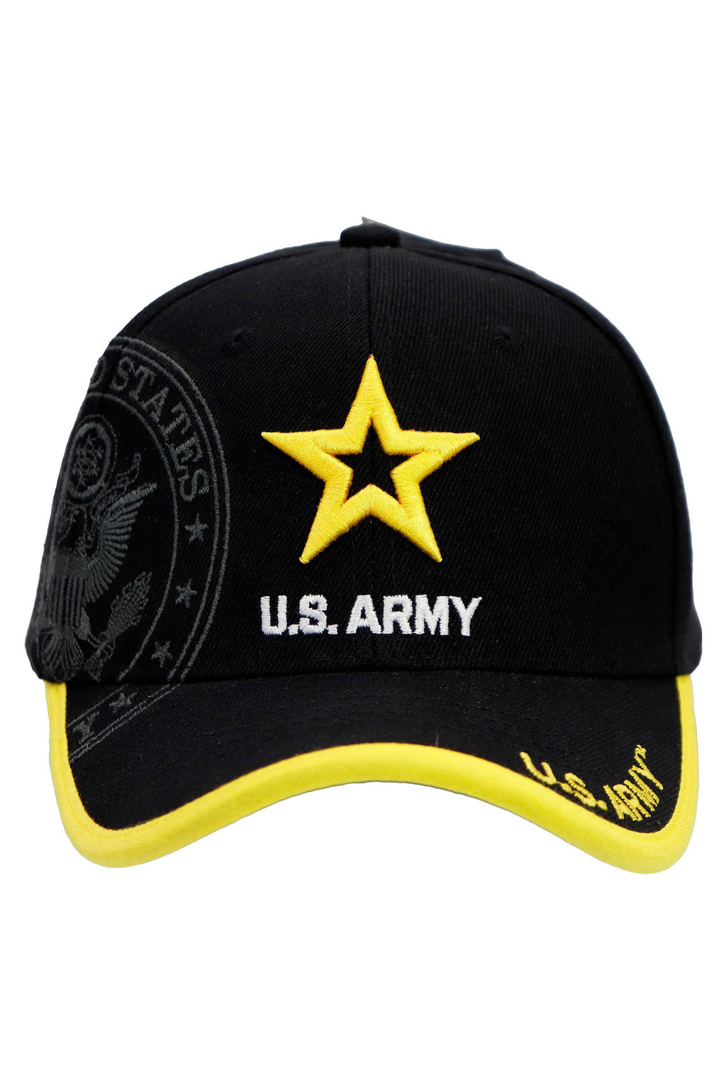 U.S. Army Star Logo Licensed Baseball Cap: BLACK / ONE SIZE