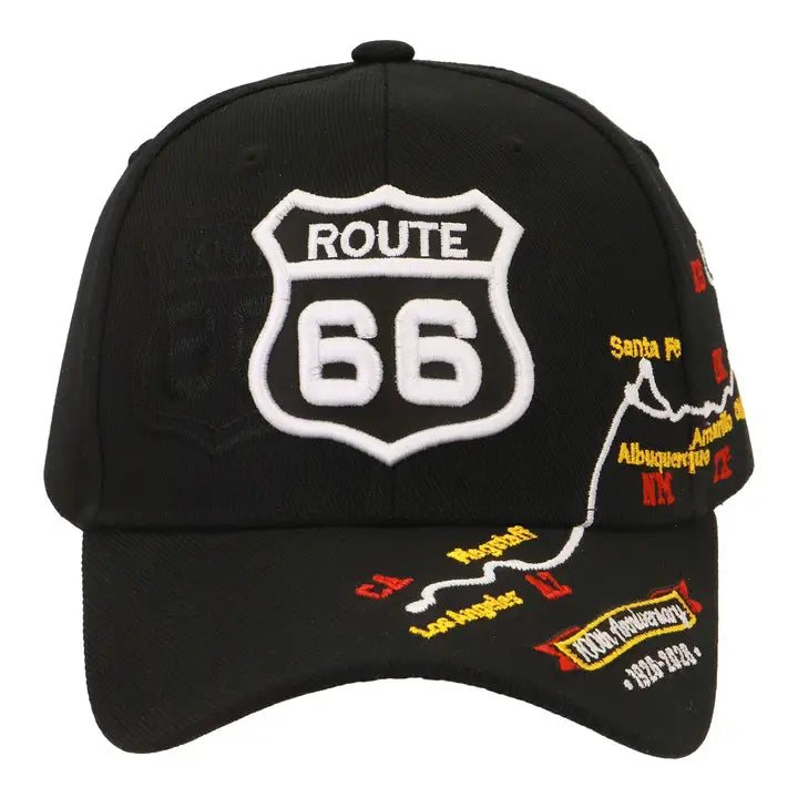 Route 66 Tonal Road Map 100th Anniversary Cap