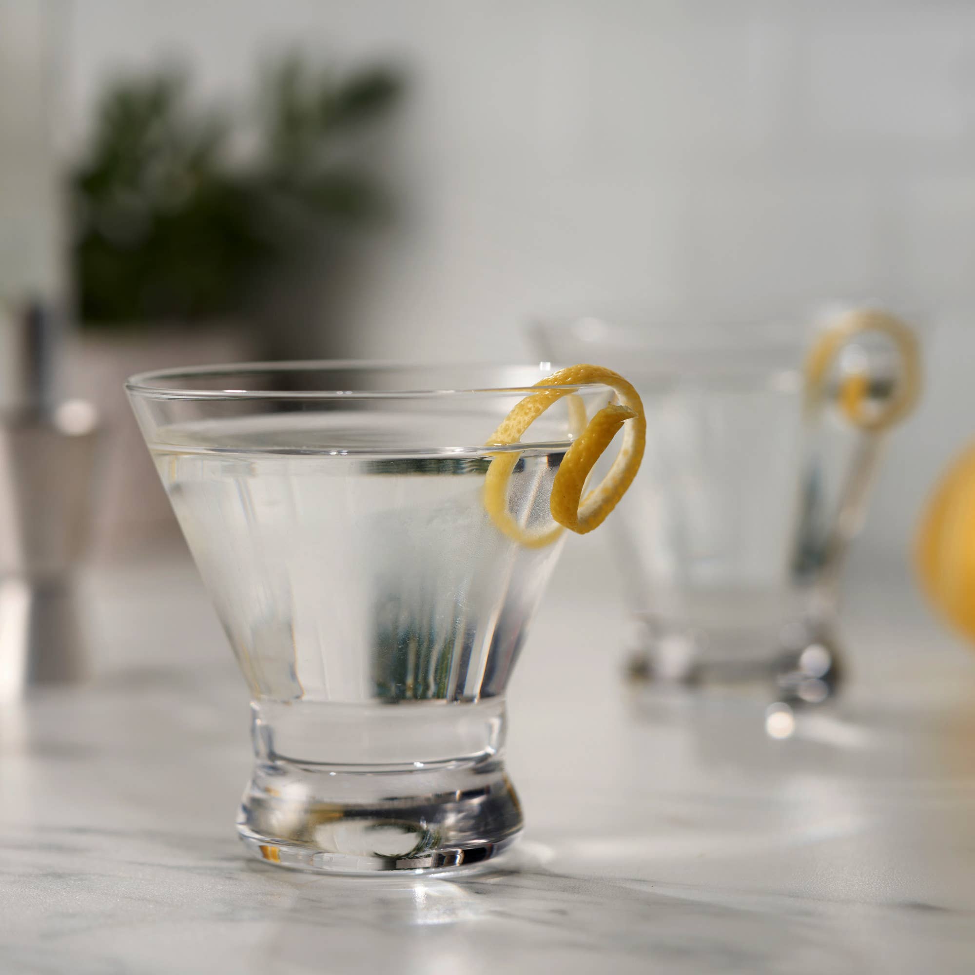 Stemless Martini Glasses Set/4