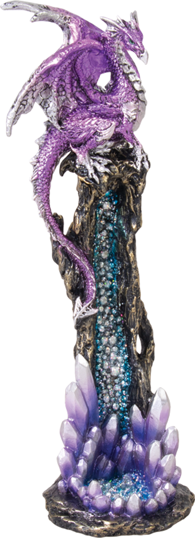 Purple Dragon Tower Incense Burner