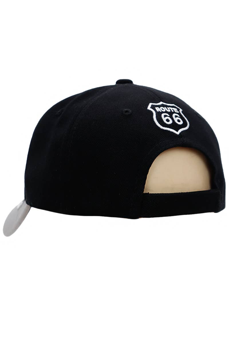 Route 66 The Mother Road Arc Logo Cap/Hat Black