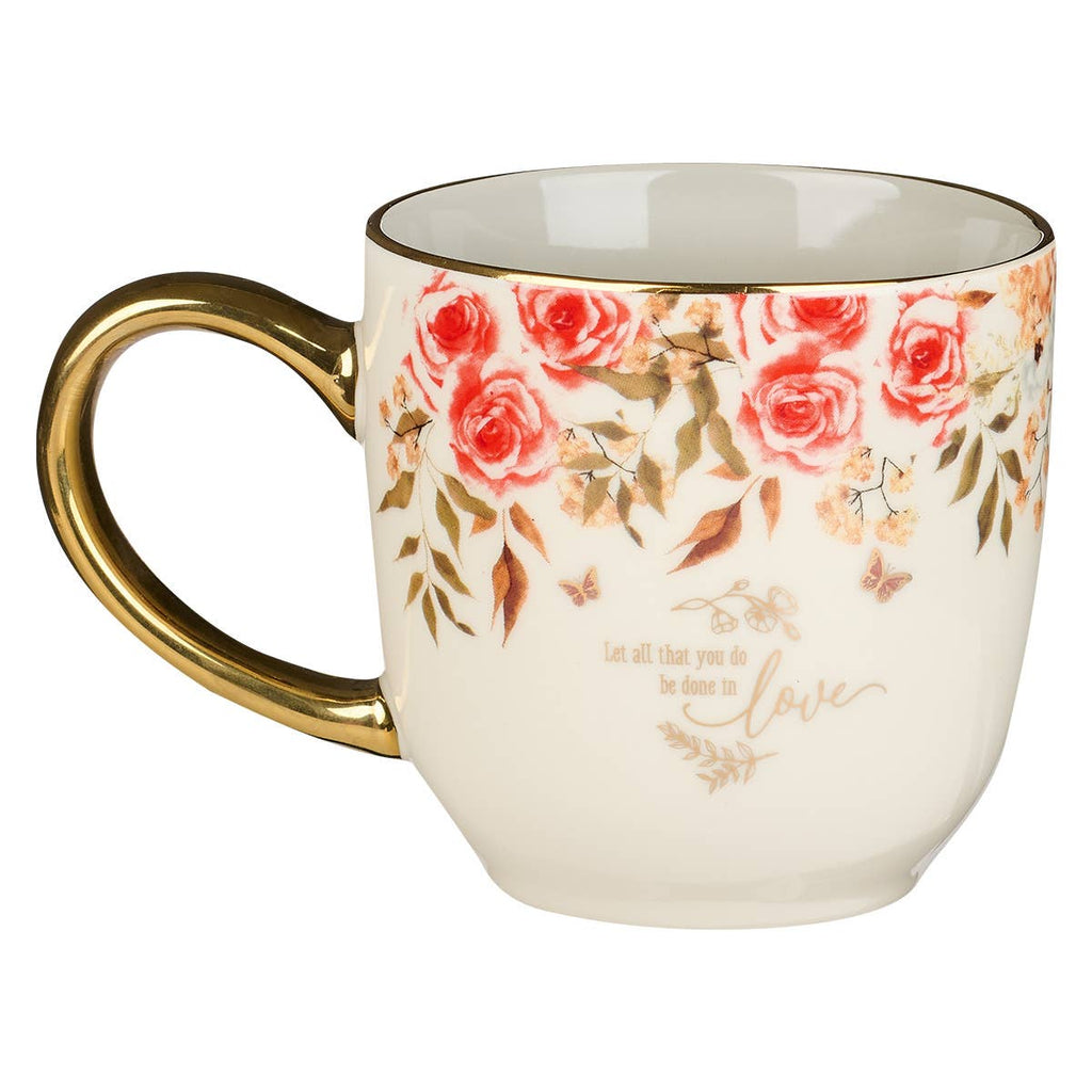 Love Floral Ceramic Mug
