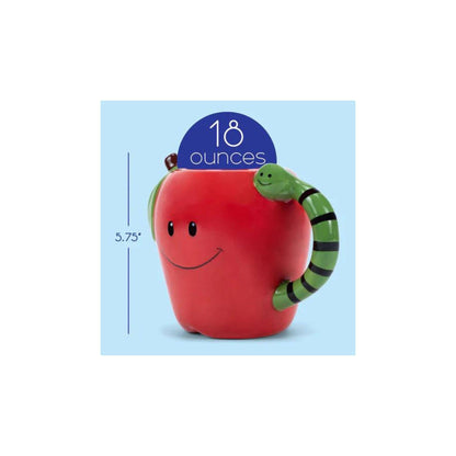 Apple Bookworm Mug