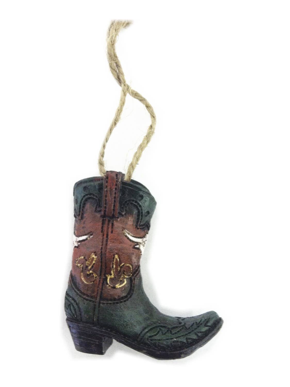 Old West Cowboy Boot  Christmas Ornament