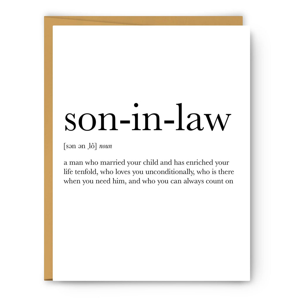 Footnotes - Son-in-Law Definition - Everyday Card