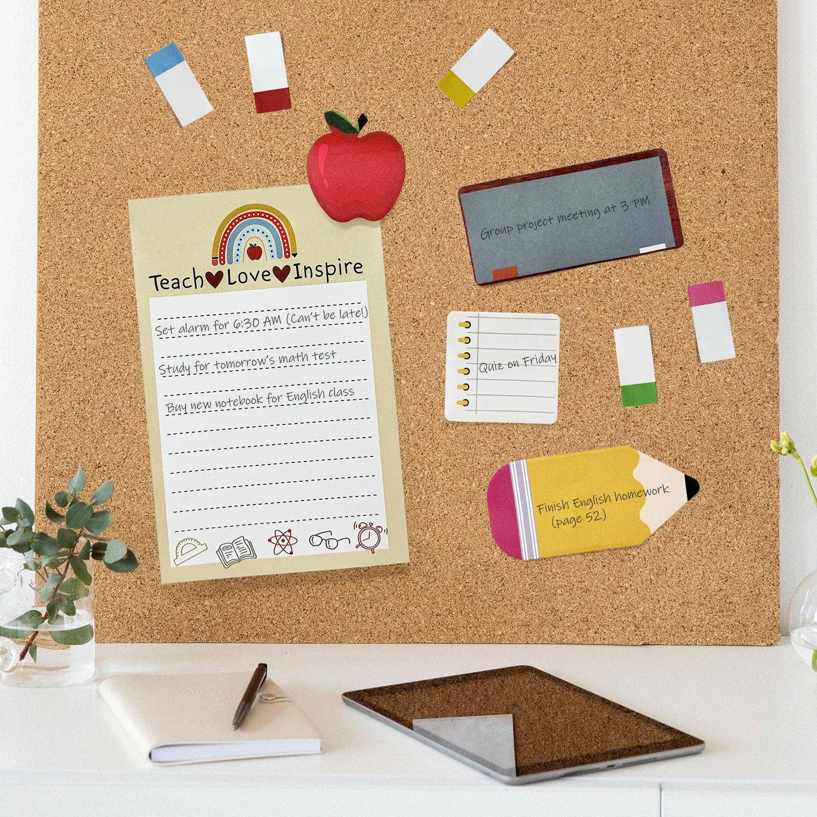 Teacher Appreciation 440 Sheets Sticky Notes Set