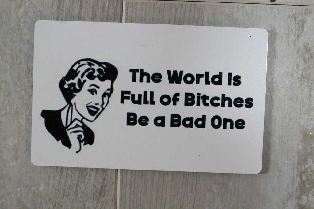 The World Is Full of Bitches Be a Bad One Magnet