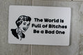 The World Is Full of Bitches Be a Bad One Magnet