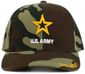 US ARMY Constructed Baseball Cap Velcro Closure: CAMO