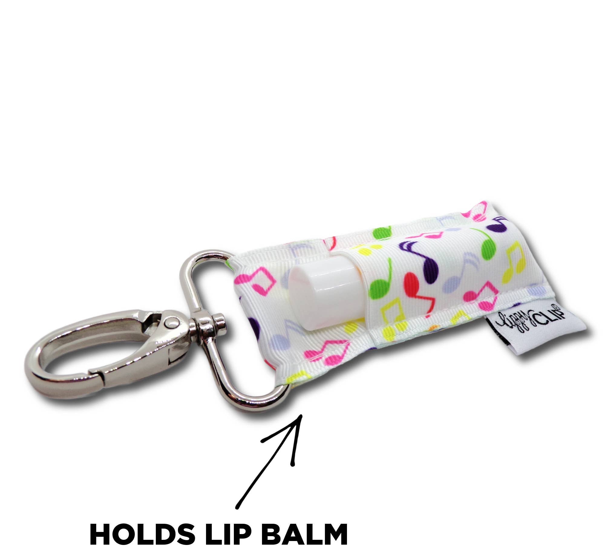 Music Notes LippyClip® Lip Balm Holder for Chapstick