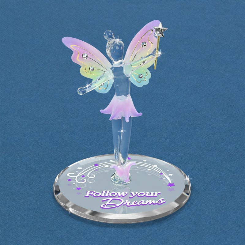 Follow Your Dreams Fairy Glass Figurine
