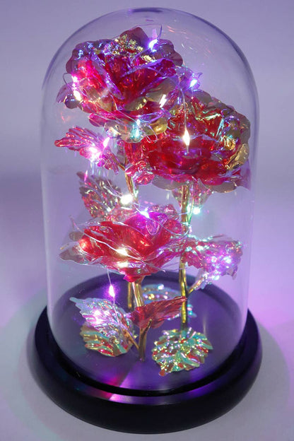 Red Triple Galaxy Rose Dome LED