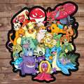 3" Vinyl Anime Poke Monster Collage Game Anime TV Sticker