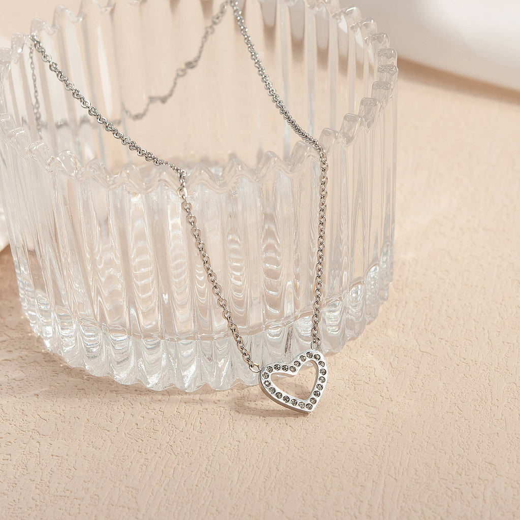 Happy 18th Birthday Heart Necklace/ Silver