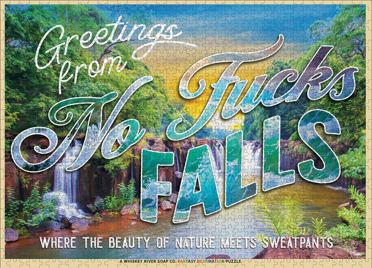 Greetings from No Fucks Falls Puzzle