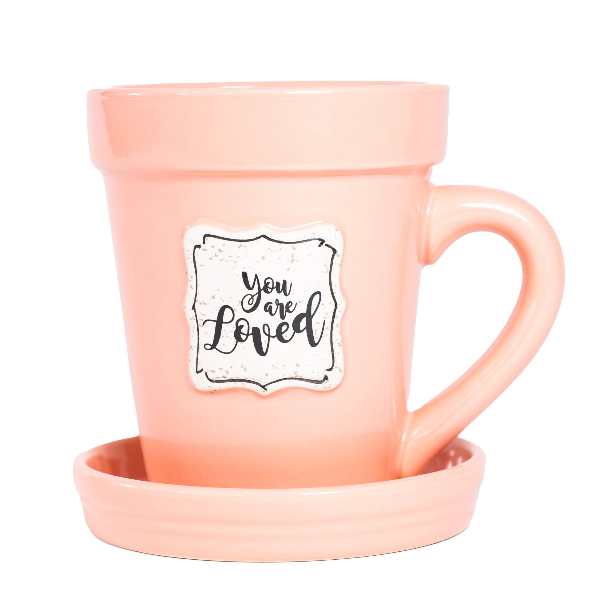 You Are Loved Flower Pot Mug