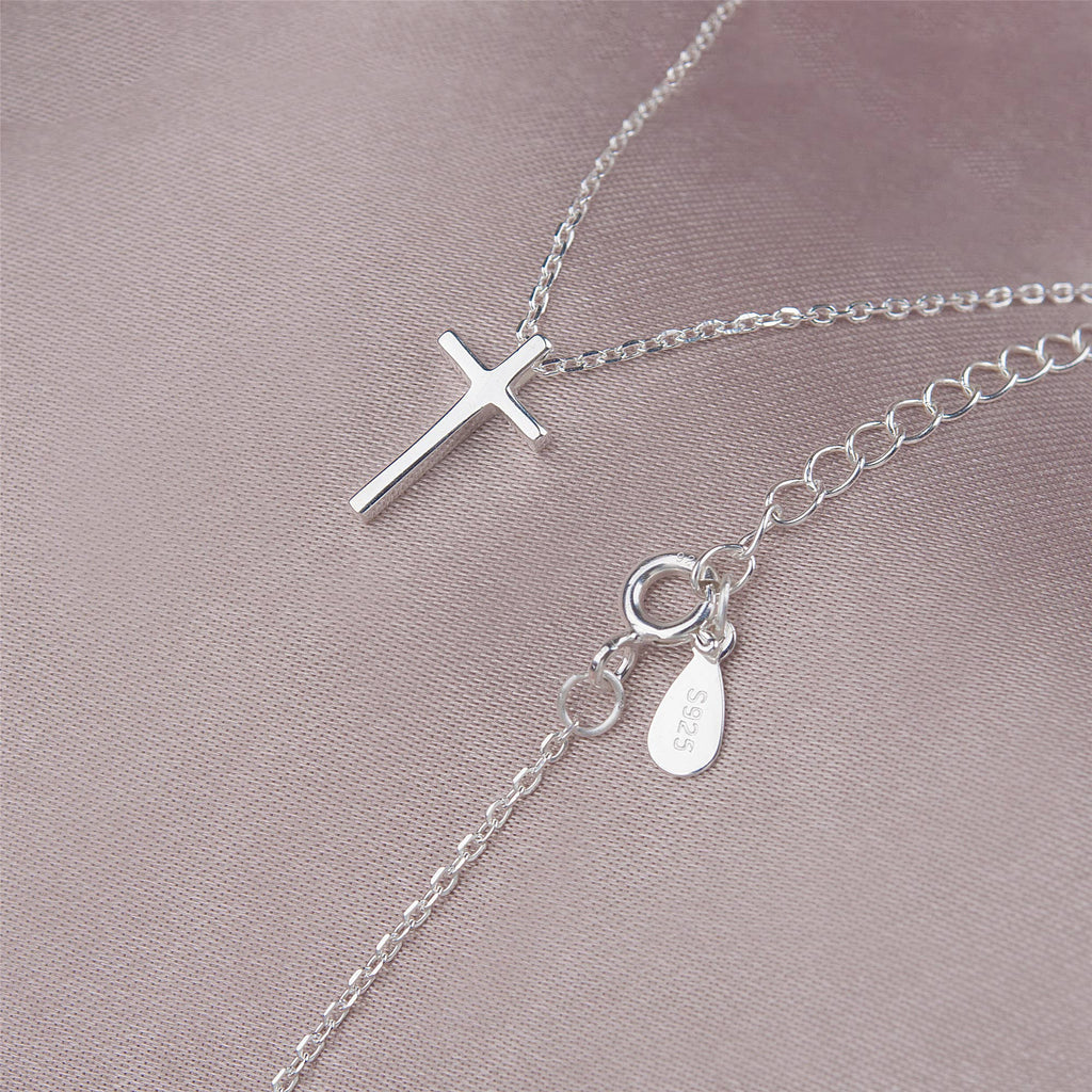 Faith Can Move Mountains Motivational Cross Necklace