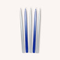 Chanukah Candles - Metallic Blue & Silver - 45 Pack