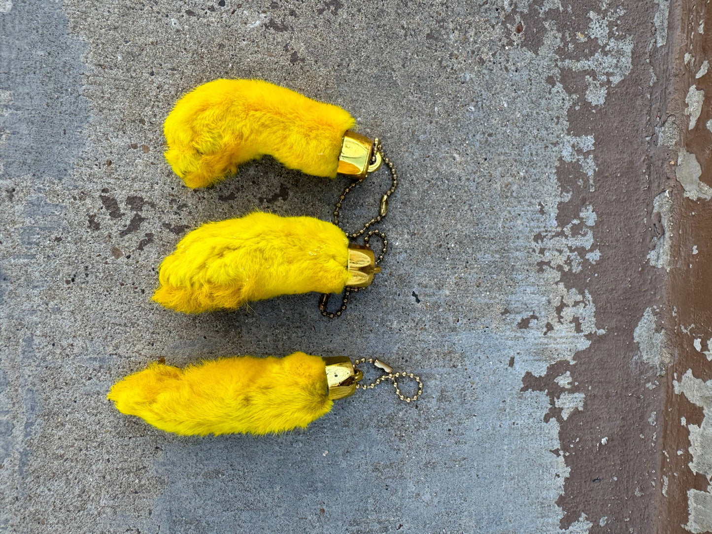 Lucky Rabbit foot - Genuine : Red