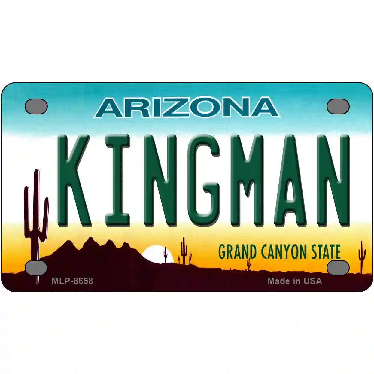 Kingman Arizona Metal Novelty License Plate