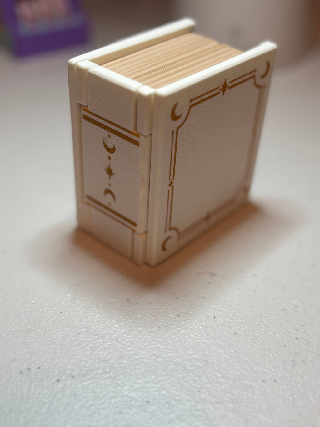 Book Shaped Trinket Box: Moon (blue)