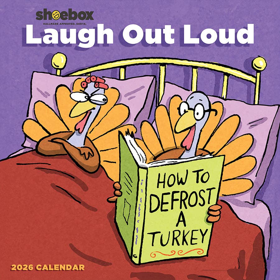 2026 Shoebox Laugh Out Loud Wall Calendar