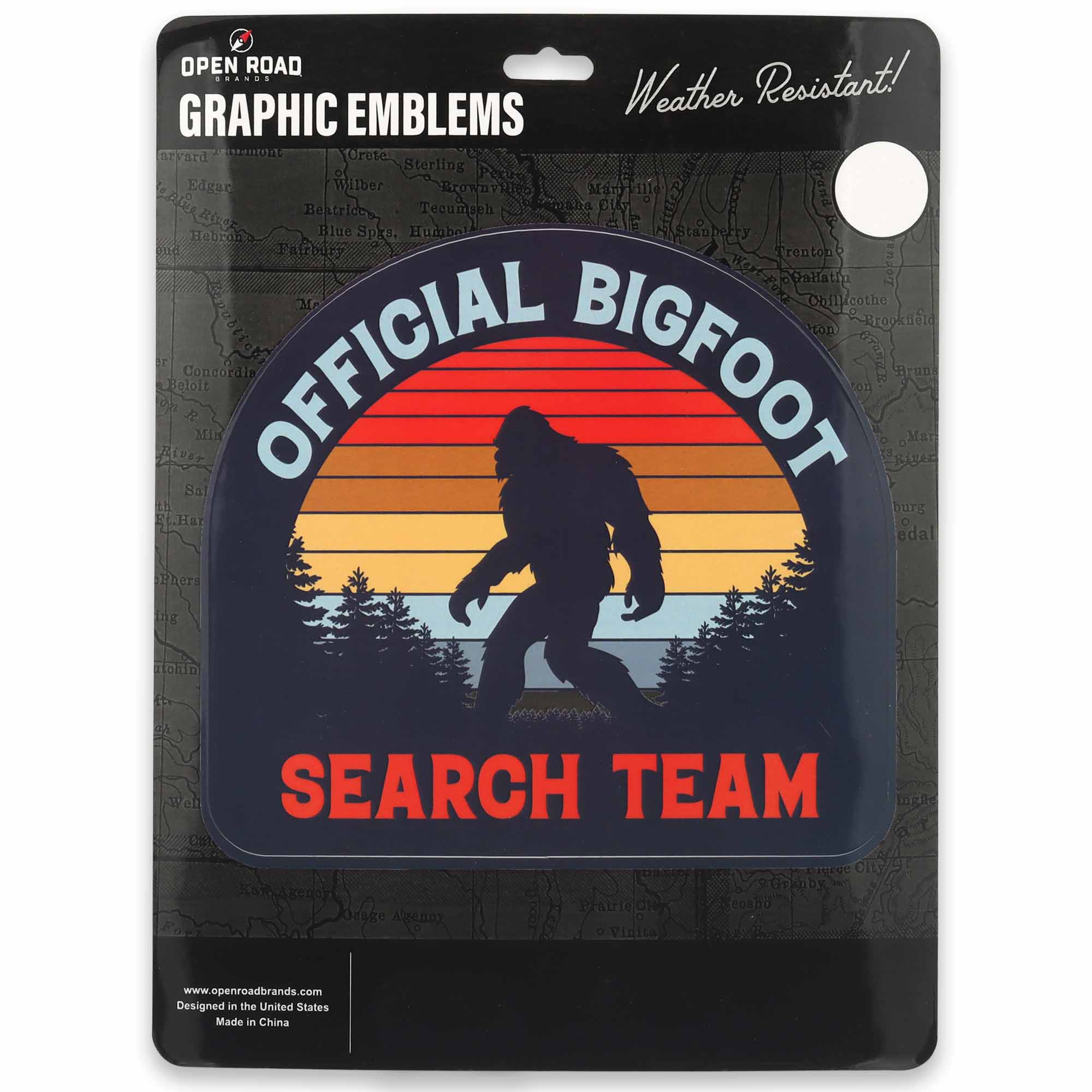 Bigfoot Search Team Adhesive Vinyl Decal
