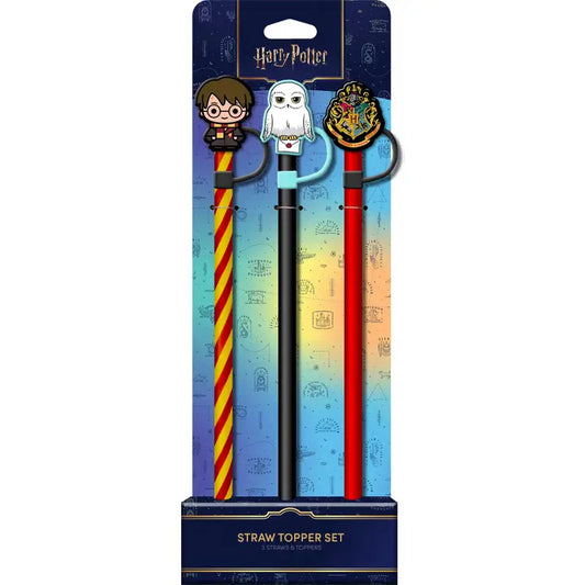Harry Potter Straw Topper Set/3