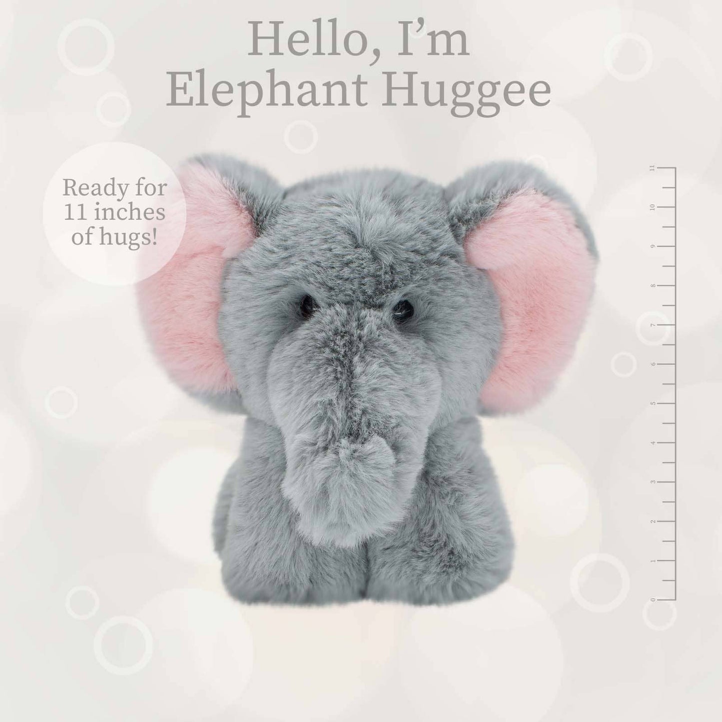 Grey Baby Elephant Plush Toy