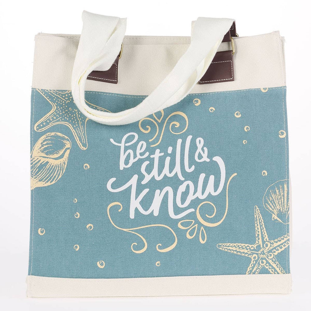 Be Still & Know Canvas Tote
