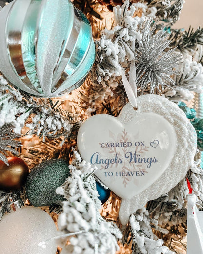 Carried on Angel Wings To Heaven Precious Moments Ornament