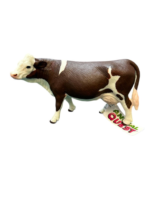 Cow Brown and White Animal Quest