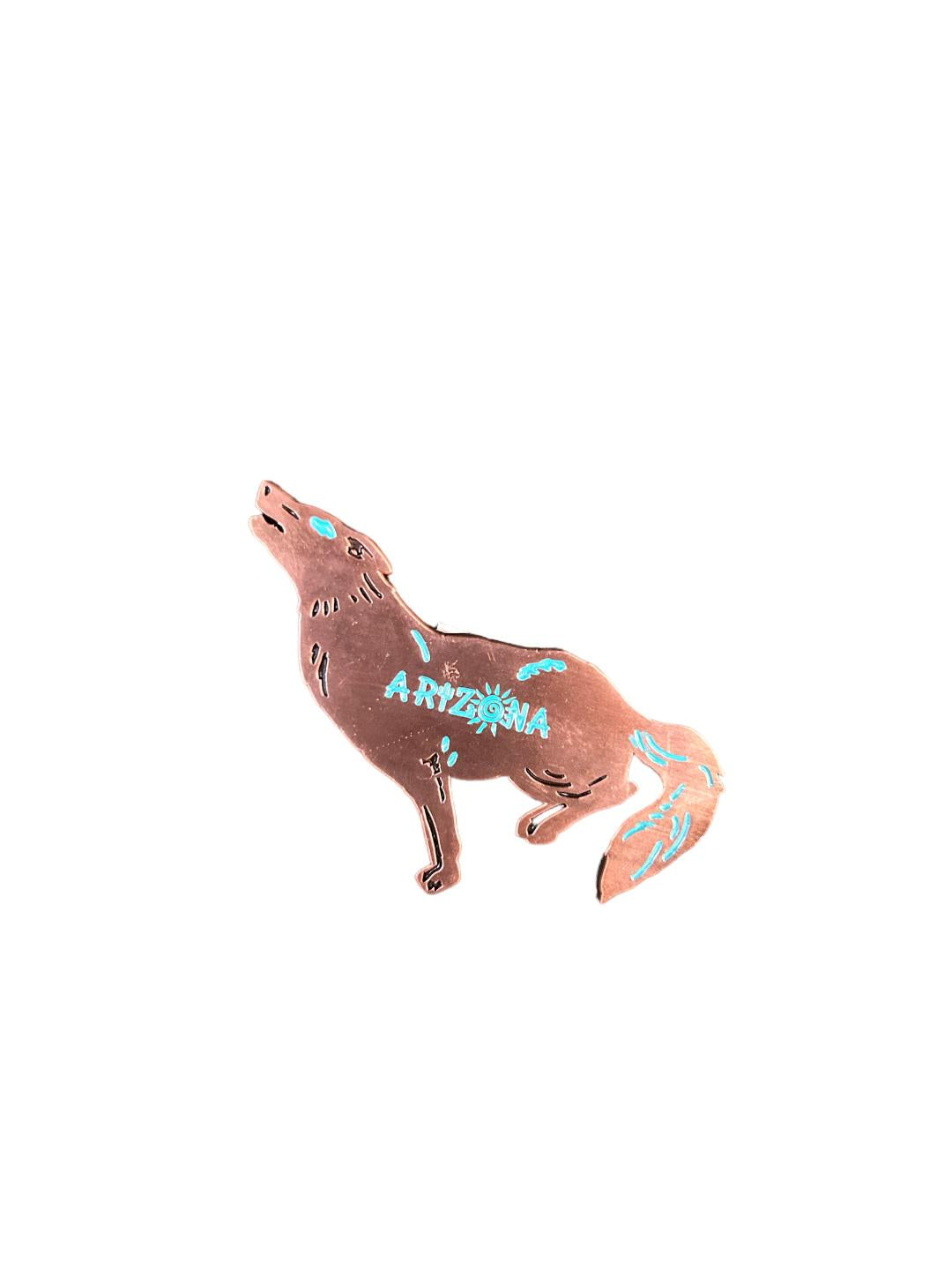 Arizona Coyote Magnet Bronze