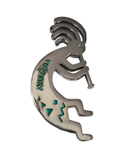 Kokopelli Magnet Silver