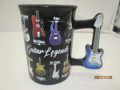 Music Legends Mug - Rock 'N' Roll with Guitar Handle
