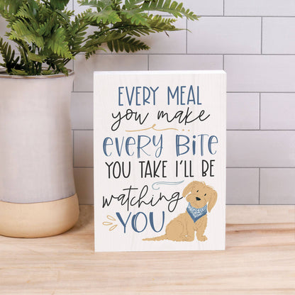 Every Meal You Make, Every Bite You Take Wood Block Décor