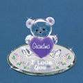 Grandma, I Love You Glass Bear Figurine