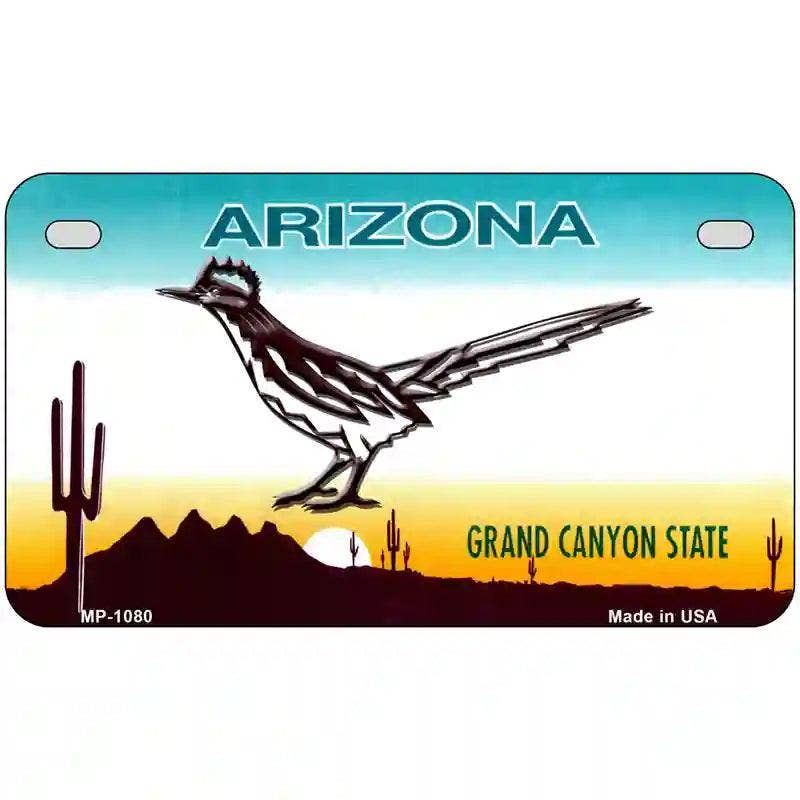 Roadrunner Arizona Novelty Metal License Plate