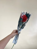 Ruby Red Single Flower Bouquet